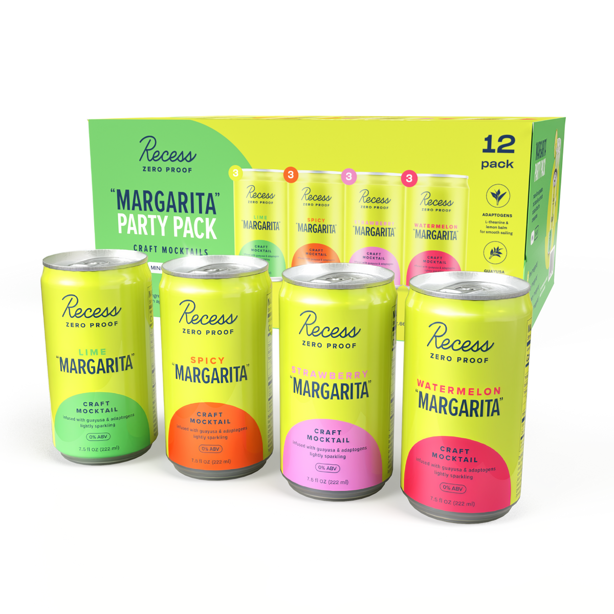 Recess Zero Proof "Margarita" Party Pack