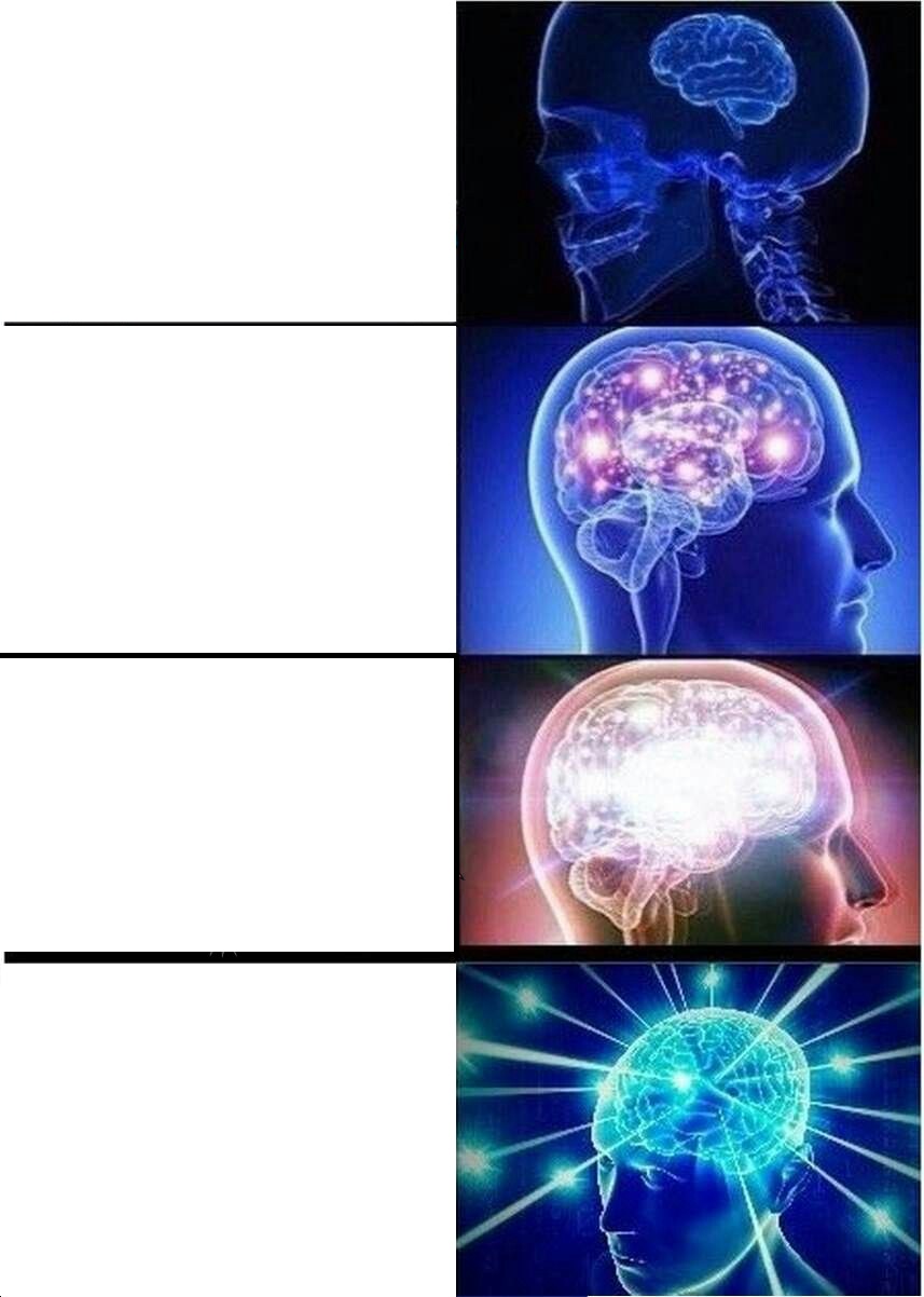 Expanding Brain meme about Recess