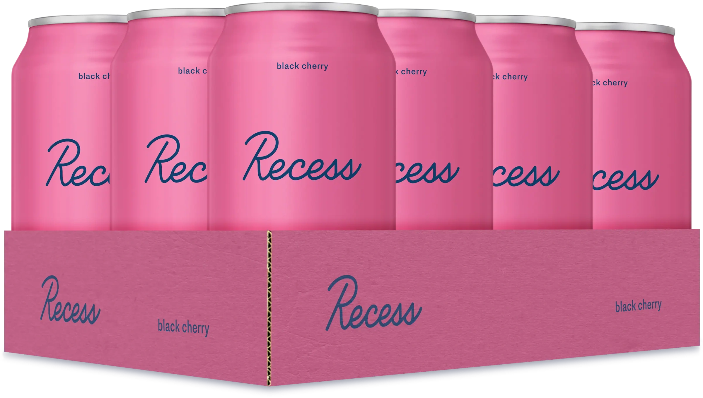Case of black cherry Recess cans