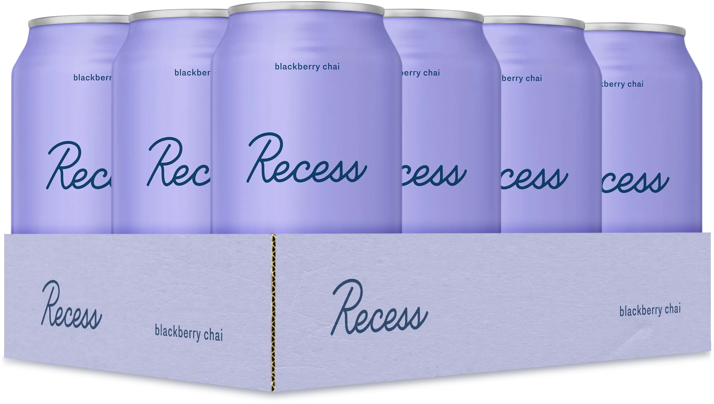 Case of blackberry chai Recess cans