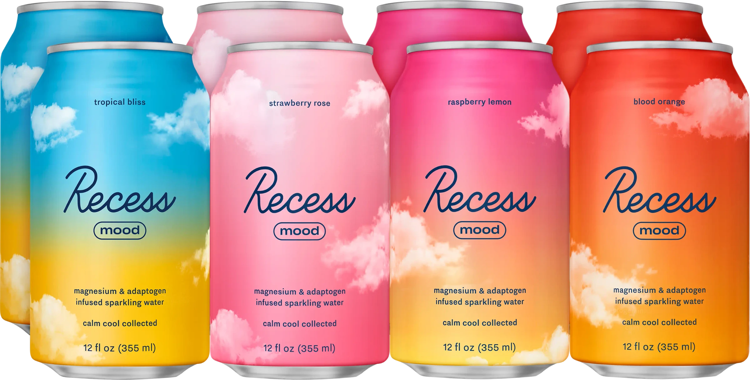 Recess Mood cans with soft cloud artwork